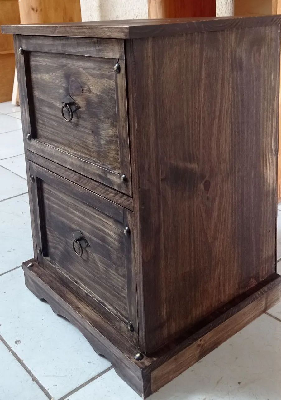 Mesinha de cabeceira em madeira pinus  - Foto 2
