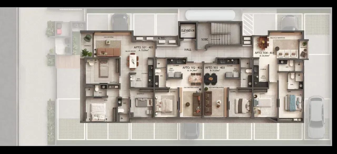 Apto 1 quarto na praia de Intermares - Foto 5