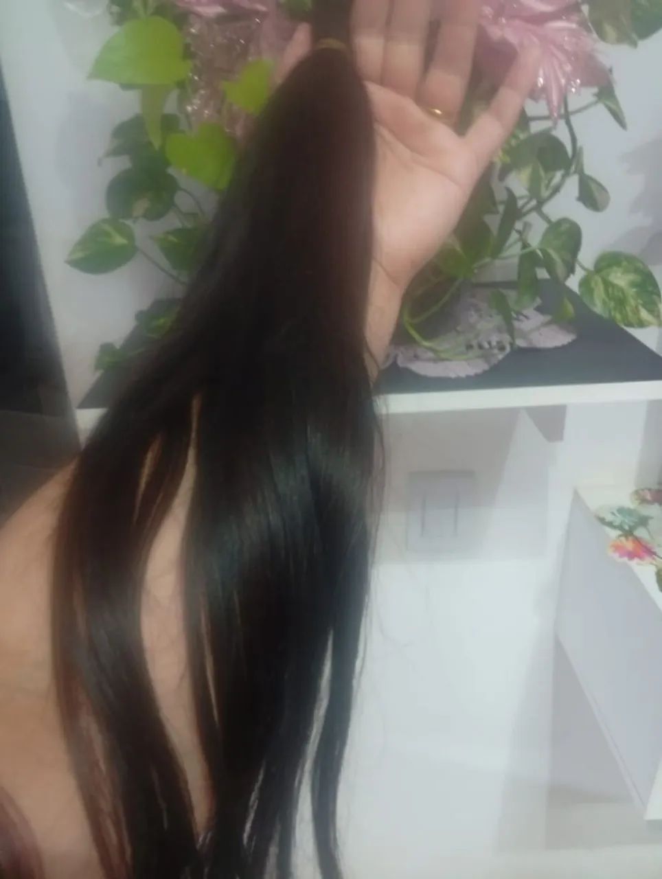Vendo cabelo humano 55cm com 80gm  - Foto 3