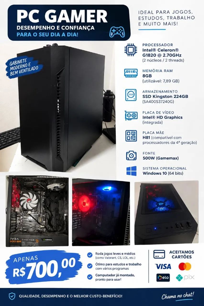 Vendo CPU gamer
