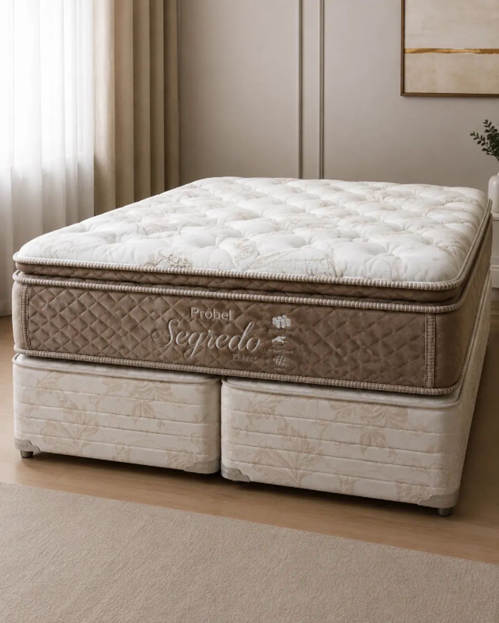 Cama Box Probel Segredo - Molas Pocket nova 