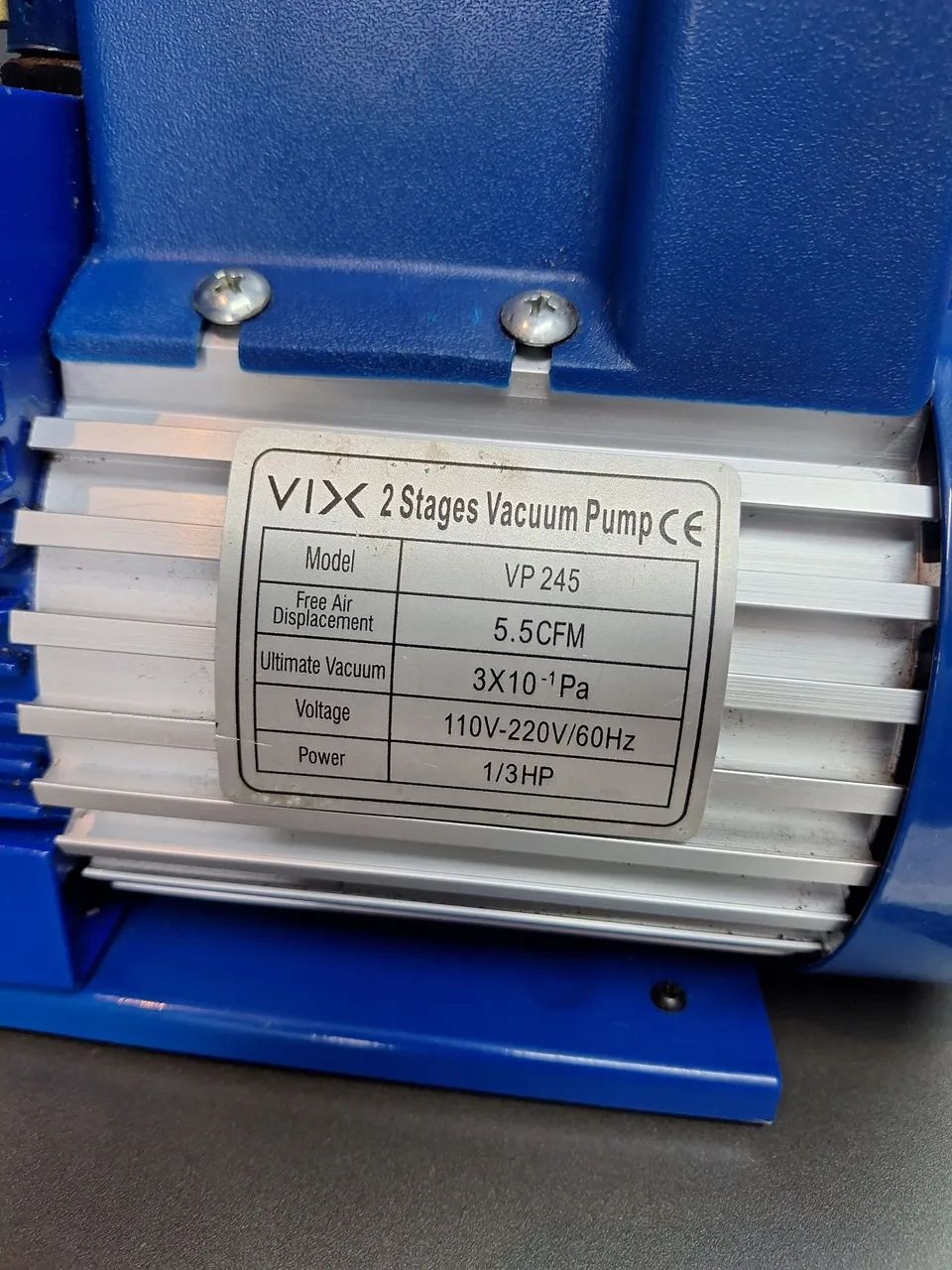 Bomba de vácuo 5.5cfm 