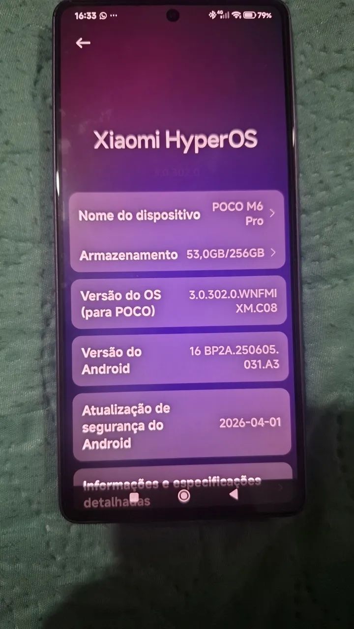 V/T smartphone poco M6 pro  - Foto 2