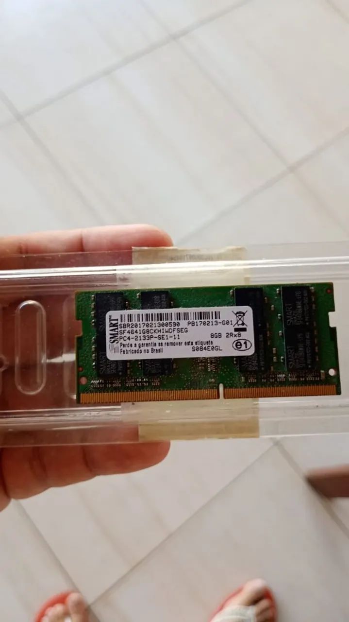 Memória 8gb ddr4 notebook funcionando perfeitamente 