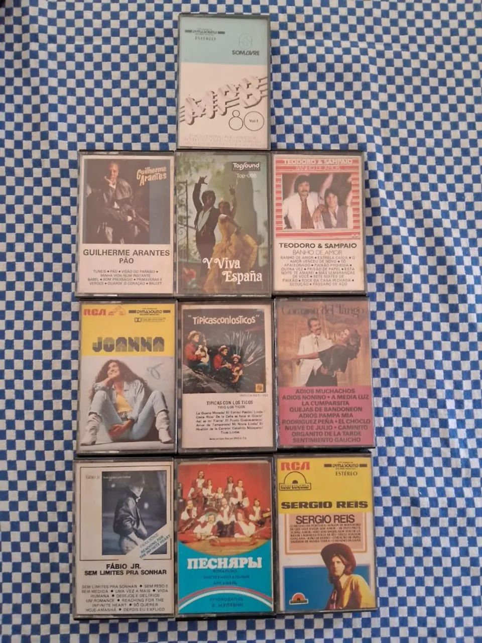 Lote de 10 fitas k7 originais 