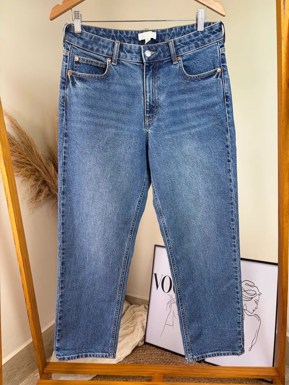 Calça jeans Mom h&m 40