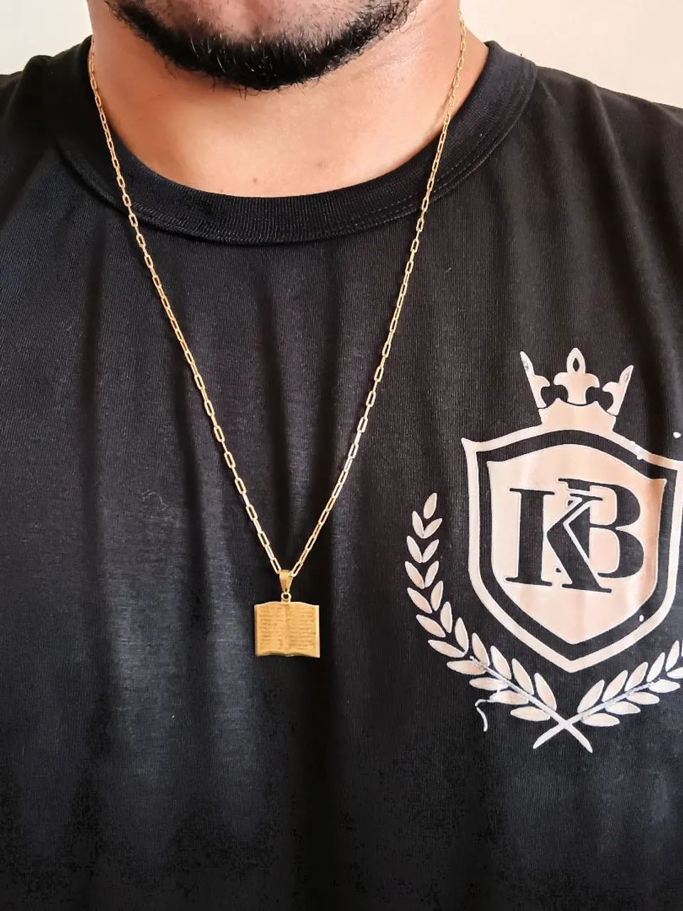Corrente com pingente 100% moeda antiga  - Foto 5