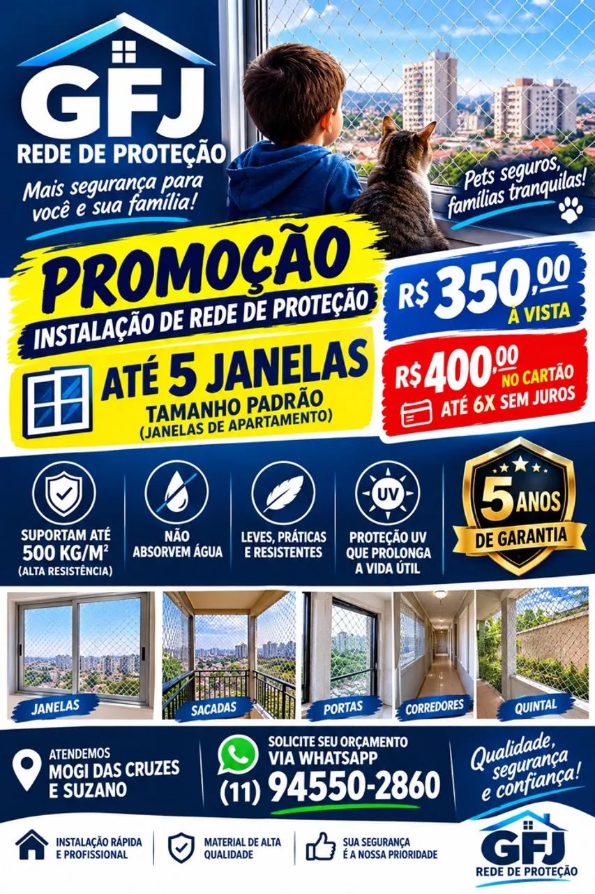 Instalação de Rede De Proteção 