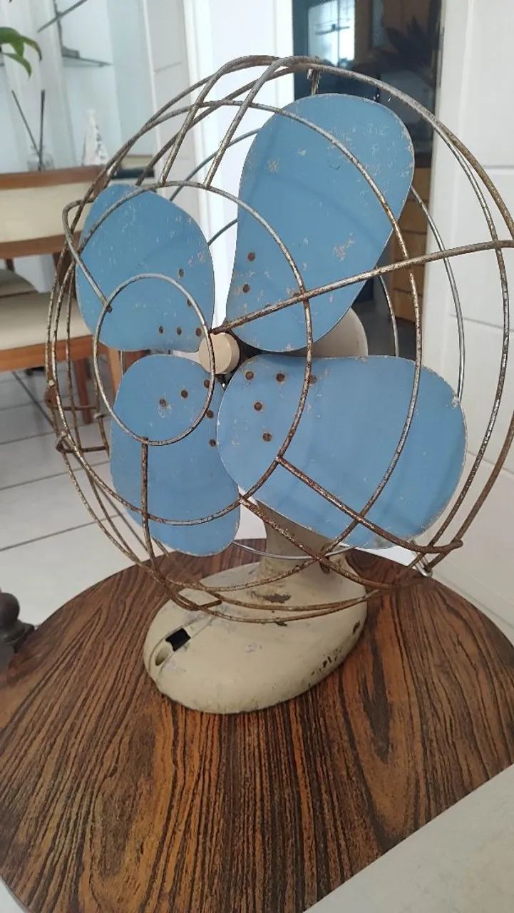 Ventilador decorativo de mesa eletromar 1950  - Foto 4