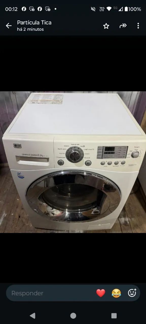 Lava e seca LG 8,5 kg 