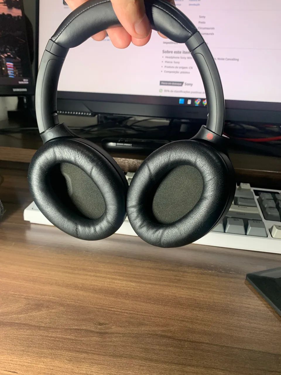 Fone com cancelamento de ruído. Sony WH-1000XM4 sem fio Bluetooth - Foto 4