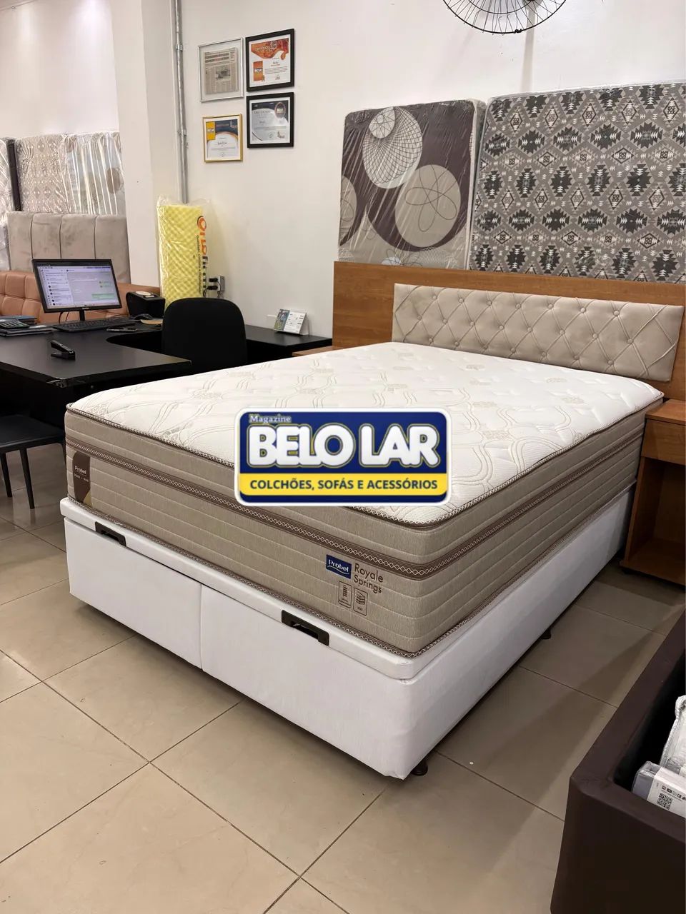 Baú mais colchão Probel Molas Ensacadas  - Foto 3