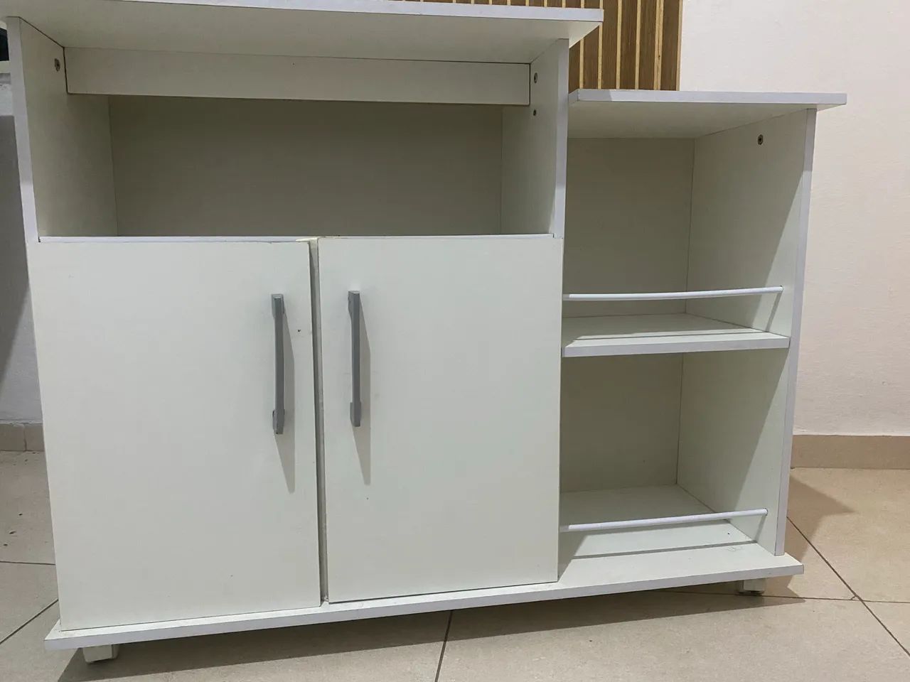Balcão Multiuso Branco - Bom Estado - R$ 80,00 - Foto 2