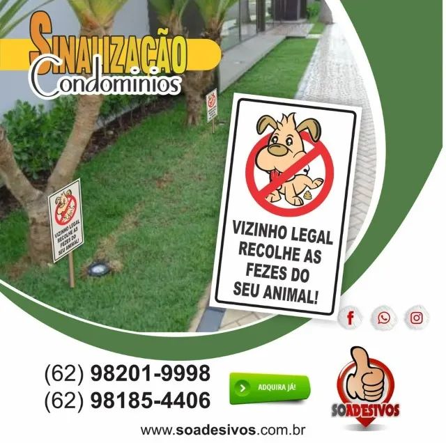 PLACAS DE SINALIZAÇÃO PARA CONDOMINIOS - Foto 4