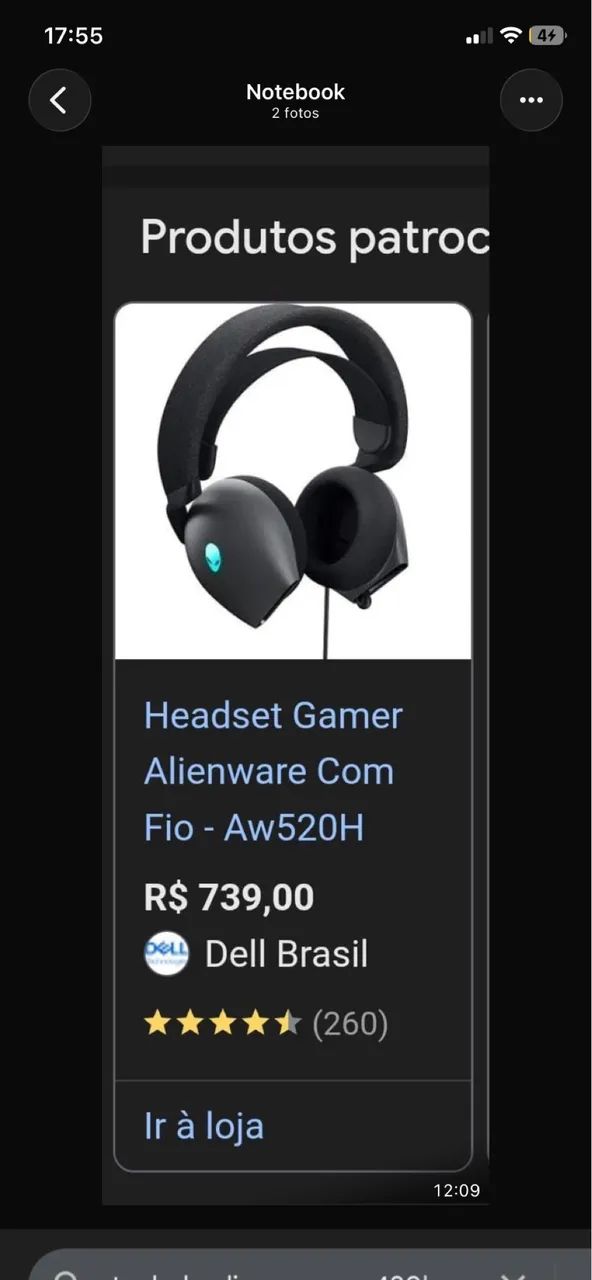 Headset gamer Alienware