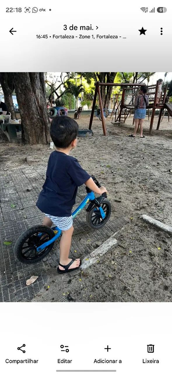 Bicicleta de equilíbrio 