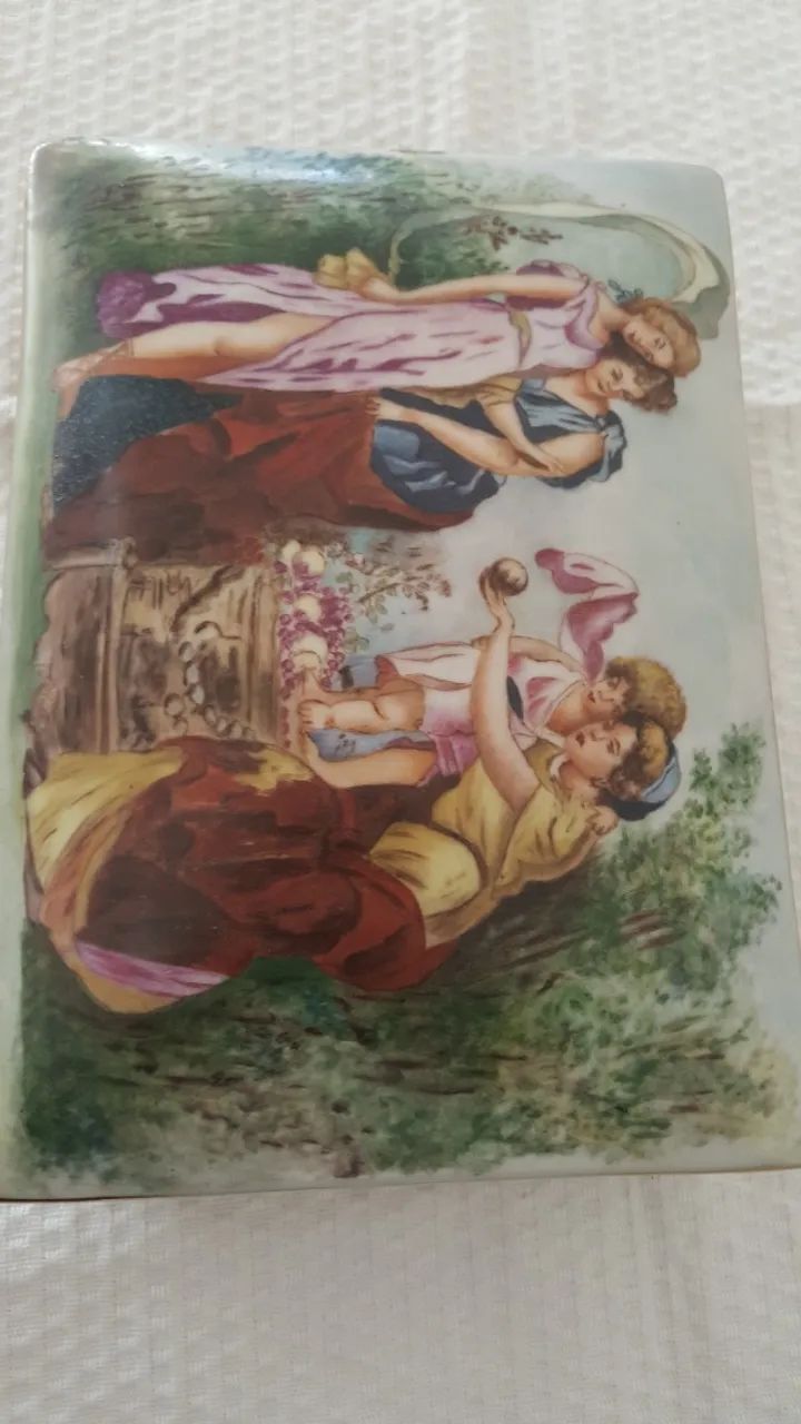 Porta joia de porcelana antiga  - Foto 5