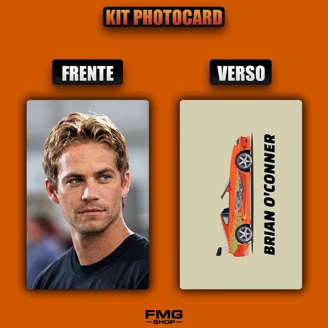 PHOTOCARDS BRIAN VELOZES E FURIOSOS 8 UNIDADES + BRINDE - Foto 2