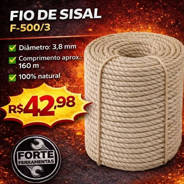 FIO DE SISAL F-500/3