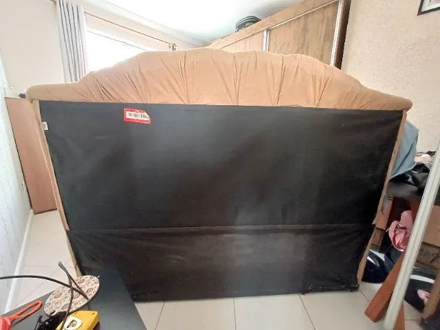 Cabeceira Cama Queen Capitonê Suede 1,60m - Foto 5