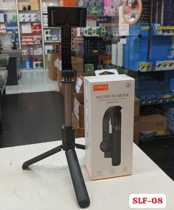 Gimbal Estabilizador Celular Tripé Pau De Selfie (SFL-08) - Foto 2