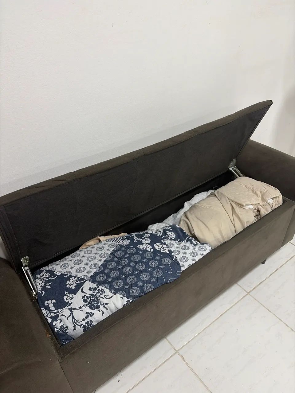 Puff baú beira de cama casal - Foto 2