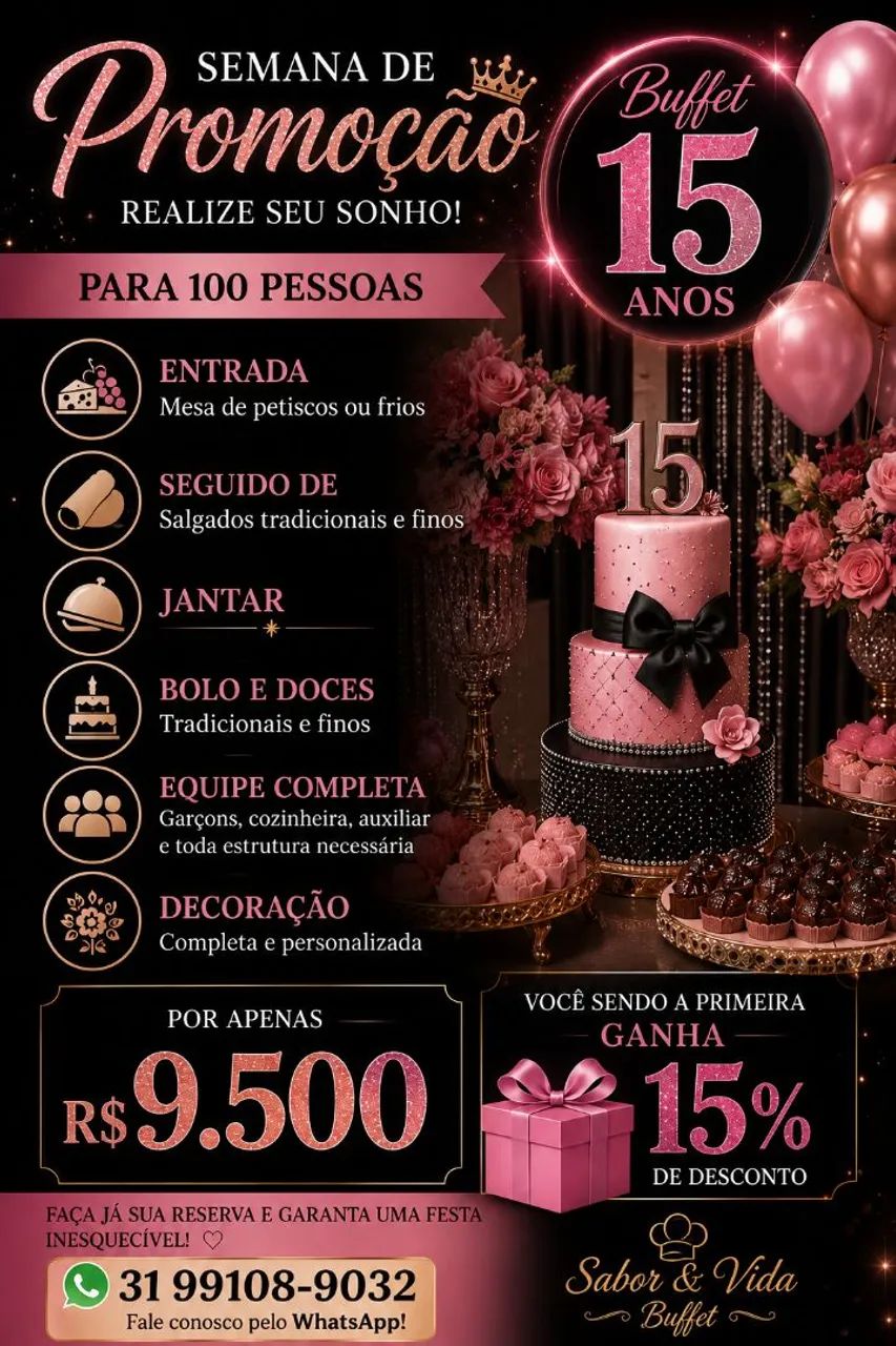Buffet infantil e 15 anos  - Foto 2