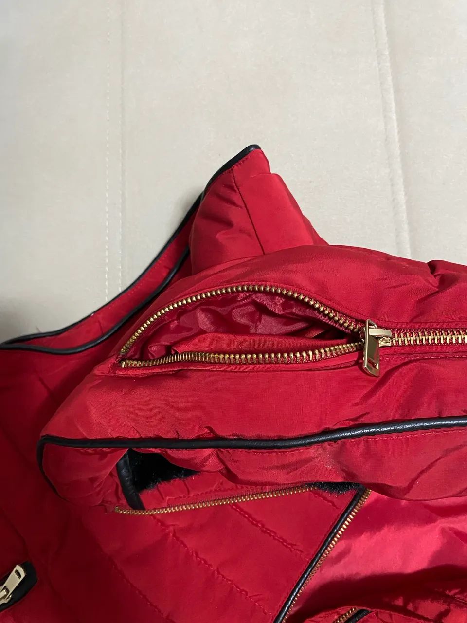Colete puffer vermelho Zara - Foto 4