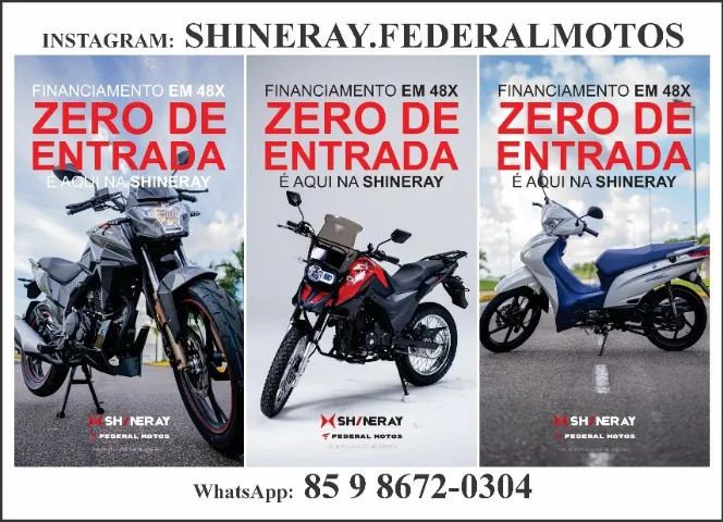 Shineray - preço de fábrica - zero de entrada