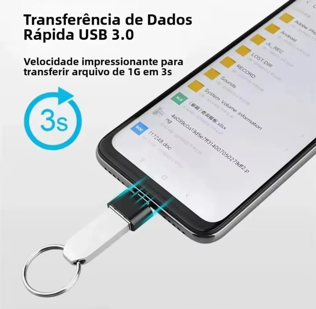 Adaptador Tipo C para USB 3.0 - Foto 2