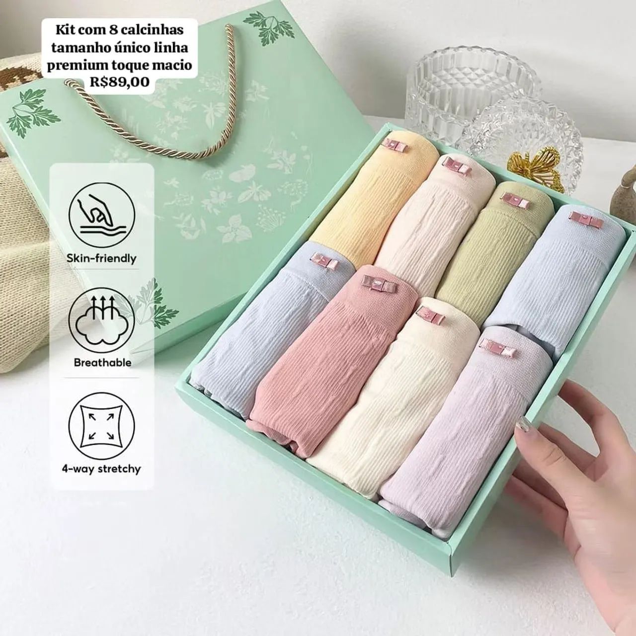 Kit de calcinha feminina conforto e qualidade 