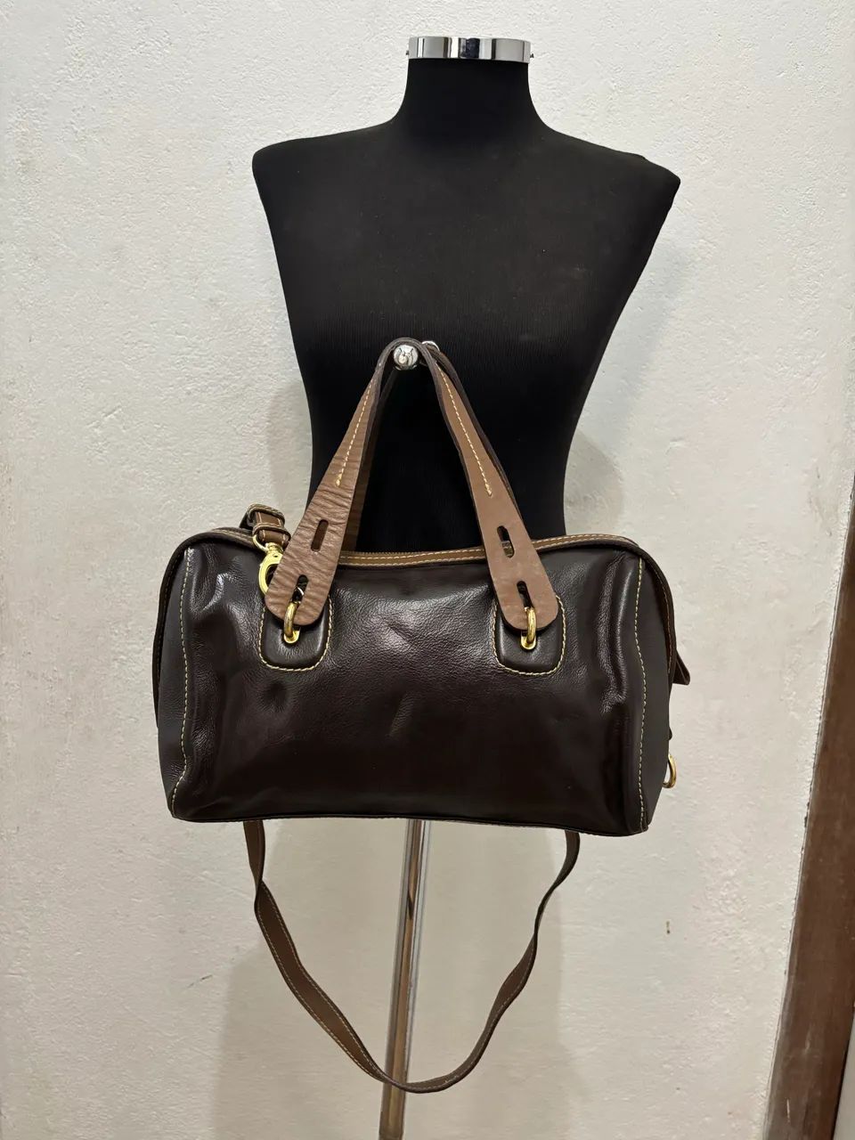 Bolsa couro legítimo  - Foto 4