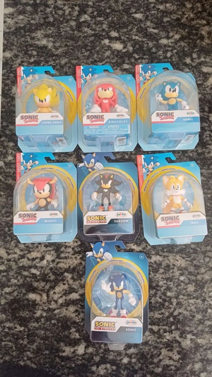 Bonecos articulados sonic