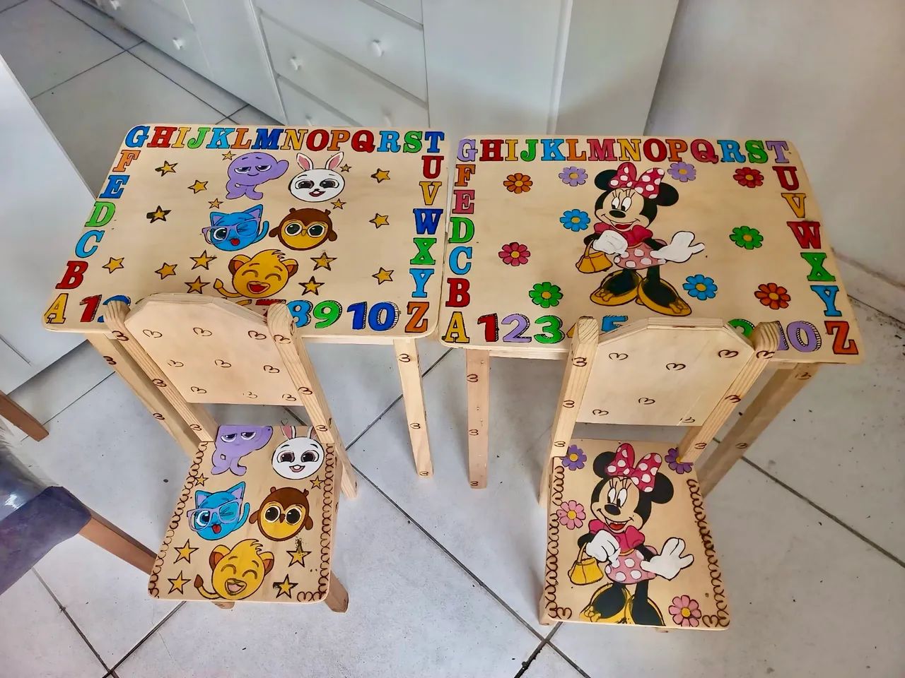 Cadeirinha infantil+ Mesa Temático