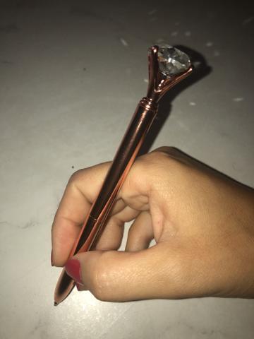 40 Canetas esferográficas cristal rose gold