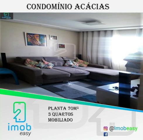Vendo Condomínio Acácia, 3 quartos, mobiliado