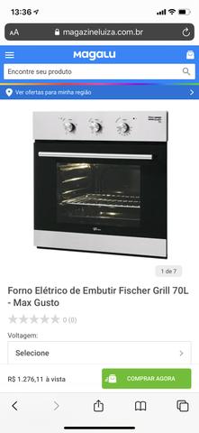 Forno elétrico de embutir Fisher