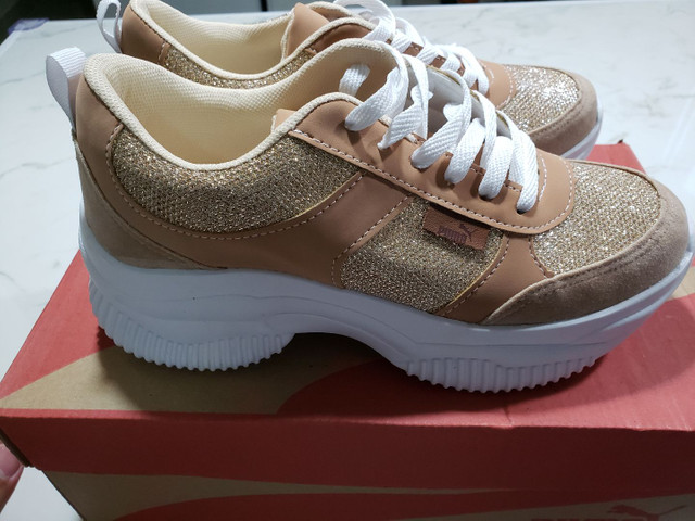 tenis puma brilhante feminino