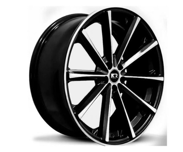 Rodas KR Eclipse aro 18 furacão 5x112 cor Preta