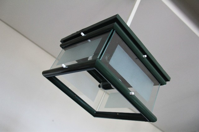 Lustre Up Cycle com Plafon Original Verde Escuro - Projeto NA-4 - Anos 60 - Foto 4