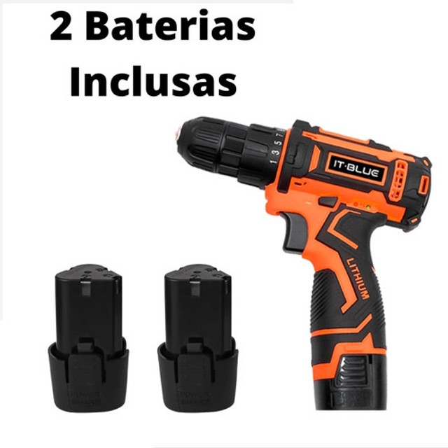 Parafusadeira Furadeira + Kit Oficina Com 35 Acessórios 12v Le-1928 - Foto 2