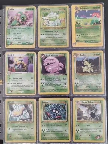 Conjunto de Cartas Pokémon Tipo Planta, Produto Masculino Pokémon Nunca  Usado 73776380