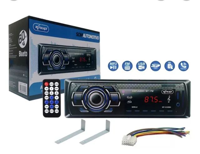 Som automotivo bluetooth Knup 