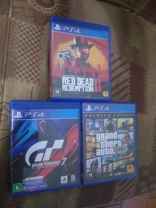 Kit Jogos Ps4 - Red Dead 2 + God Of War + Watch Dogs 2