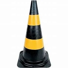 Cone Preto e Amarelo Slim - 75 Cm - Foto 3