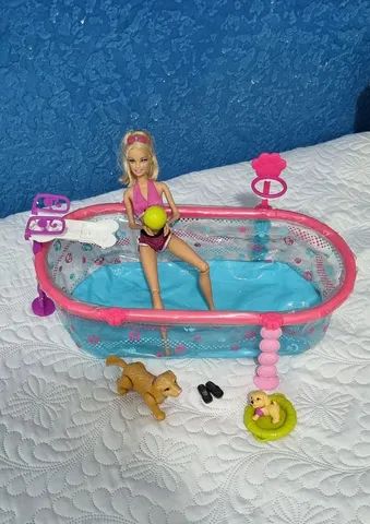 Como fazer piscina para Barbie - How to Make a Pool for Barbie