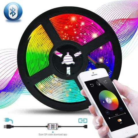 Fita de Led Bluetooth RGB 