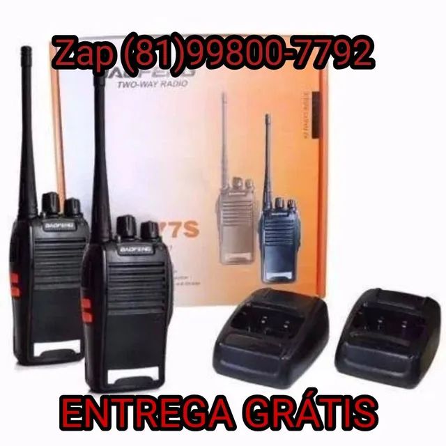 Rádio comunicador walkie-talkie Baofeng 777s ENTREGA GRÁTIS 