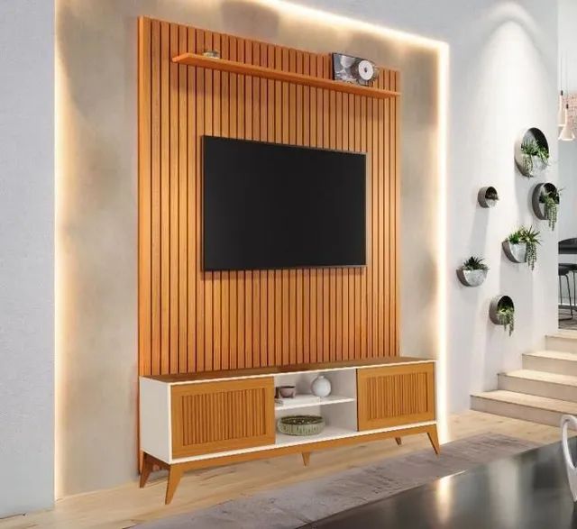 Painel Arbo Cedro + Rack King  tt9877m - Foto 2