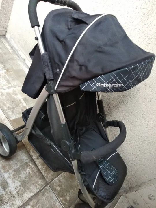 Carrinho de bebê 3 rodas Galzerano Apollo  - Foto 2